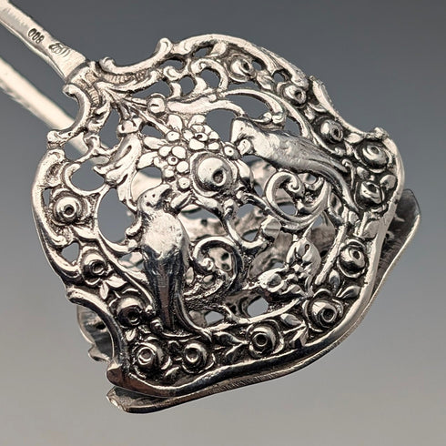 1900年頃 ドイツアンティーク 800シルバー製 ケーキトング